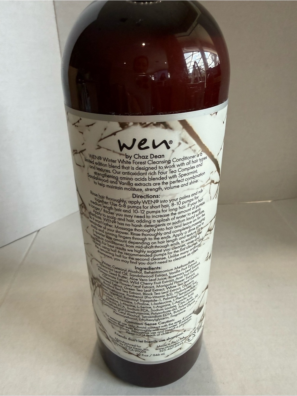 WEN Winter White Forest SEALED 32 oz. Seasonal Cleansing Conditioner - Picture 3 of 4